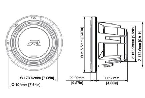 Сабвуфер Alpine R2-W8D4
