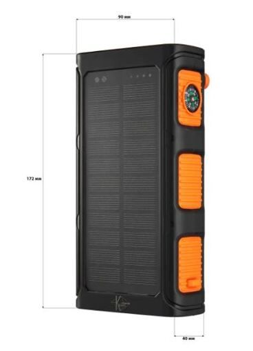 УМБ PowerBank з сонячною панеллю КВАНТ WSC37 30000mAh