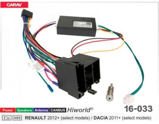 Переходник для магнитол 9&quot;, 10.1&quot; Carav 16-033 Dacia, Renault
