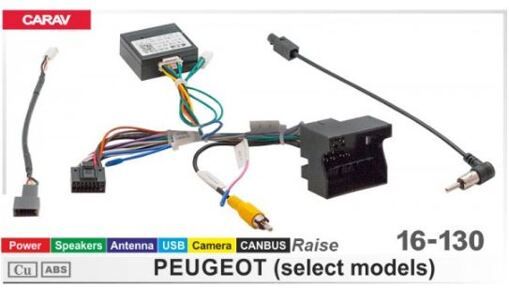 Перехідник для магнітол 9&quot;, 10.1&quot; Carav 16-130 Peugeot