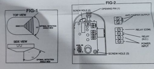 Дротовий датчик розбиття скла GBS-16