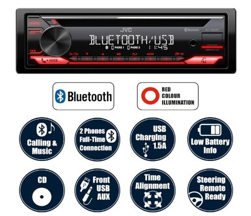 CD/MP3-ресивер JVC KD-T822BT