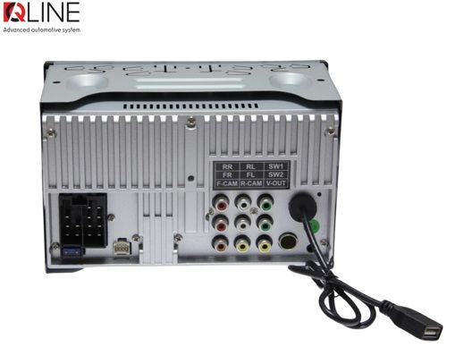 Мультимедіа 2-DIN Qline Dino-1001 Carplay/AndroidAuto УЦІНКА