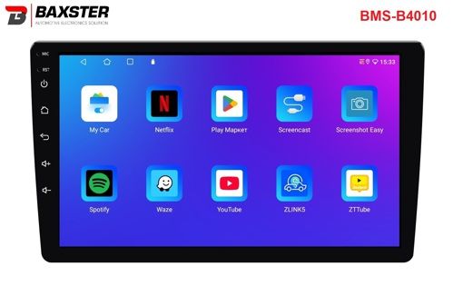 Мультимедийный центр Baxster BMS-B4010 Android 13 QLED 4+32Gb 10&quot;