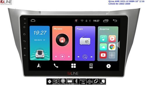 Штатная магнитола QLine 1021-LE-008N 2/16 Lexus RX300, 350, 330, 400h 03-09