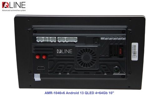 Мультимедийный центр Qline AMR-1046v6 Android 13 QLED 4+64Gb 10&quot;