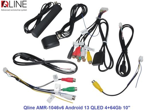 Мультимедийный центр Qline AMR-1046v6 Android 13 QLED 4+64Gb 10&quot;