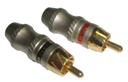 Конектор RCA Mystery MRC-4 (пара - червоний та чорний)