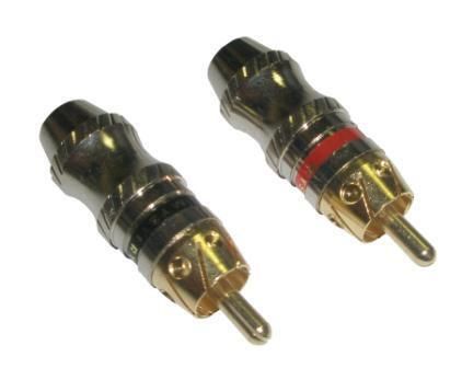 Конектор RCA Mystery MRC-3 (пара - червоний та чорний)