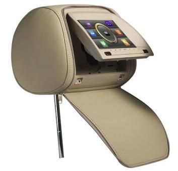 Підголівники з монітором та DVD-програвачем Klyde KL 4711 touch screen (бежевий) комплект 2шт.