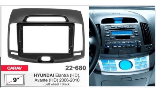Рамка переходная Carav 22-680 Hyundai Elantra, Avante