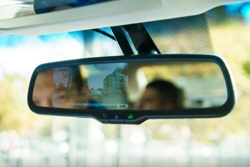 Зеркало-регистратор Prime-X 055D 2K с камерой заднего вида AHD.