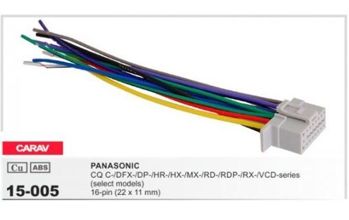 Разъем для магнитолы Panasonic Carav 15-005