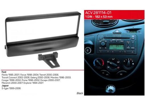 Рамка переходная ACV 281114-01 Ford Transit, Fiesta, Focus, Galaxy, Mondeo, Jaguar S-Type