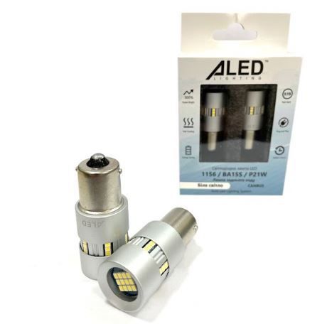 Лампа заднего хода LED ALed Canbus 1156 (P21W) 14W White (2шт.)
