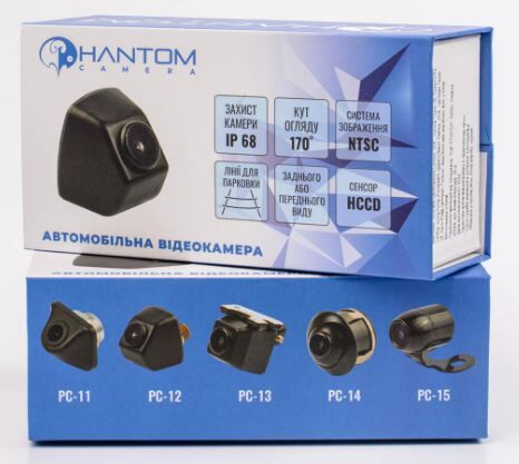 Камера заднього/переднього Phantom PC-14 універсальна