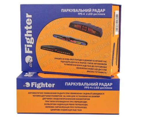 Парктроник Fighter FPS-4D Black