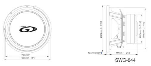 Сабвуфер Alpine SWG-844