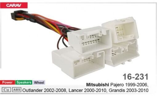 Переходник для магнитол 9&quot;, 10.1&quot; Carav 16-231 Mitsubishi Pajero, Outlander, Lancer, Grandis