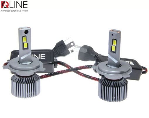 Лампы светодиодные QLine Ultra +200% H4 55W 6000K (1шт.) 12V УЦЕНКА
