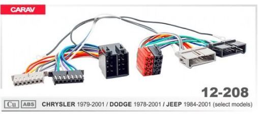 Перехідник Авто-ІSO Carav 12-208 Chrysler, Jeep, Dodge