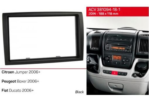 Рамка переходная ACV 381094-18-1 FIAT Ducato, Peugeot Boxer, Citroen Jumper