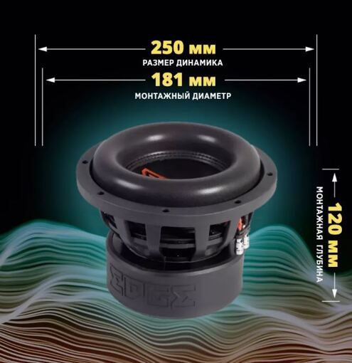 Сабвуфер Edge EDX10D2-E3