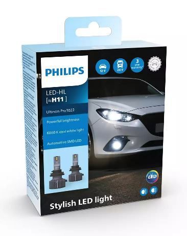 Лампы светодиодные PHILIPS H11 11362U3022X2 LED Ultinon Pro 3022 LED 12/24V