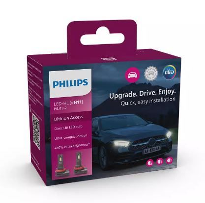 Лампы светодиодные PHILIPS H11 11362U2500CX Ultinon Access +80% 12V