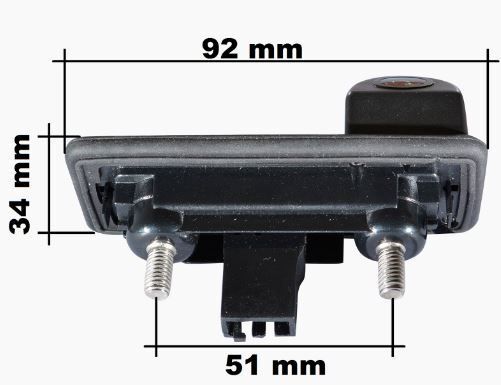 Камера заднего вида Prime-X TR-02W AHD/CVBS Audi, Skoda Yeti (09-17), A1 (8X) (10-18), Roomster (06-15), Superb II (B6) (08-15), Octavia II (A5) (04-13)