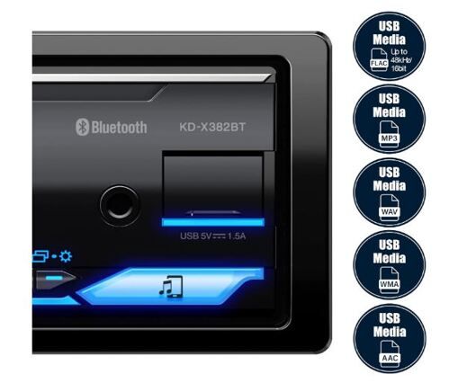 Медіа-ресивер JVC KD-X382BT