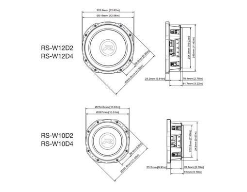 Сабвуфер Alpine RS-W10D2