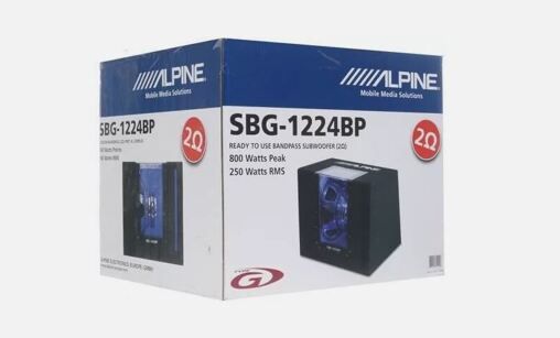 Сабвуфер Alpine SBG-1224BP пасивний