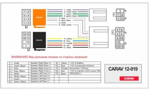 Перехідник Авто-ІSO Carav 12-019 Nissan