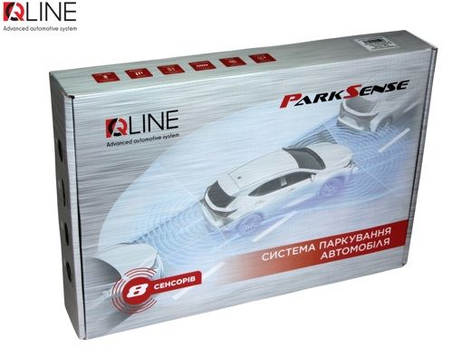 Парктронік Qline ParkSense Style 8 чорний