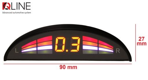 Парктронік Qline ParkSense Smart 4 сірий