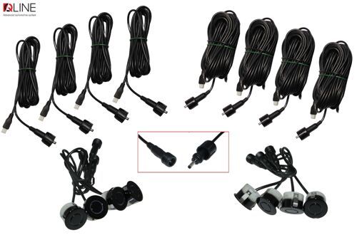 Парктронік Qline ParkSense Style 8 чорний