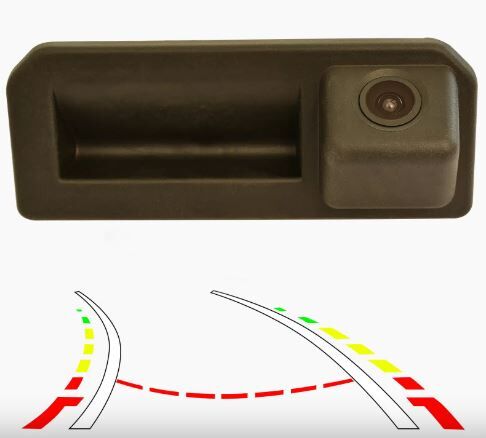 Камера заднего вида Prime-X TR-07-DW5 VW, Audi, Skoda с динамической разметкой