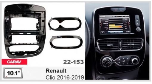 Рамка переходная Carav 22-153 Renault Clio