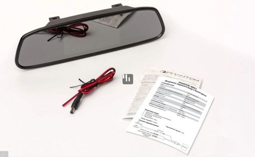 Универсальное зеркало-накладка со встроенным монитором Phantom RM-52