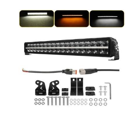Світлодіодна фара Starlight SL-3332 дальнє світло WHITE + DRL 140W 15000Lm 12/24V (82см)