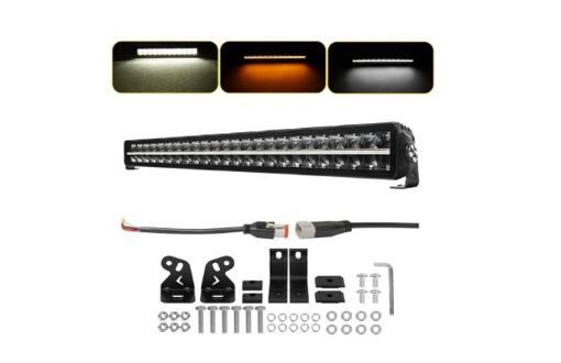 Світлодіодна фара Starlight SL-3342 дальнє світло WHITE + DRL 180W 20000Lm 12/24V (107см)