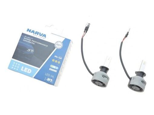 Комплект світлодіодних ламп NARVA H1 Range Power Advanced +100% 6000K 12/24V (181818100)