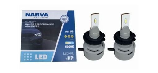 Комплект світлодіодних ламп NARVA H7 Range Power Advanced +100% 6000K 12/24V (181838100)