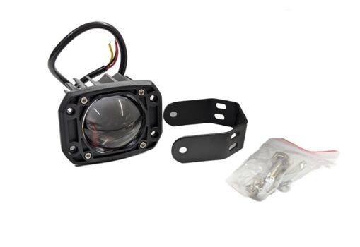 Противотуманные LED фары Starlight HP-GZD-266-01 ближний (белый+желтый), универсальный прямоугольник 12/24V