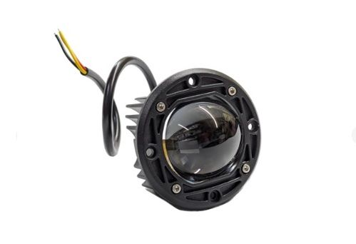 Противотуманные LED фары Starlight HP-GZD-267-01 ближний (белый+желтый), универс. круглая 12/24V