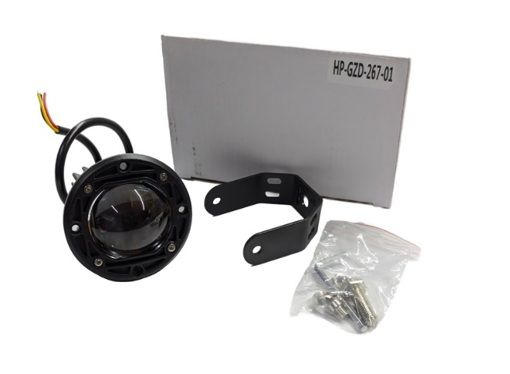 Противотуманные LED фары Starlight HP-GZD-267-01 ближний (белый+желтый), универс. круглая 12/24V