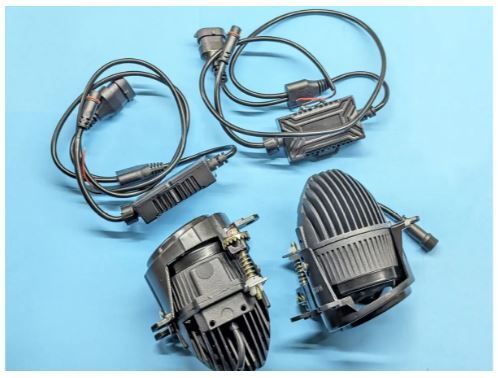 Протитуманні LED фари Starlight HP-GZD-311-01 ближнє світло (біле+жовте) + DRL 12/24V