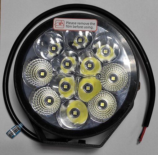 Светодиодная фара StarLight SL-D0660C-B круглая, дальний+ближний свет, прожектор WHITE 60W 7200Lm 5700K