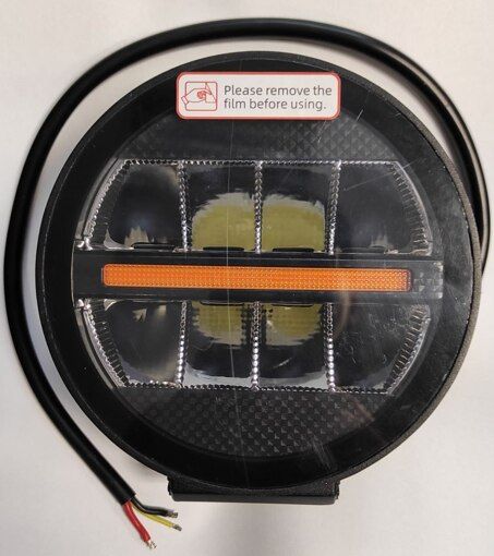 Светодиодная фара StarLight SL-D0440S круглая, дальний свет WHITE + DRL 36W 4000Lm 5700K 12/24V (∅13